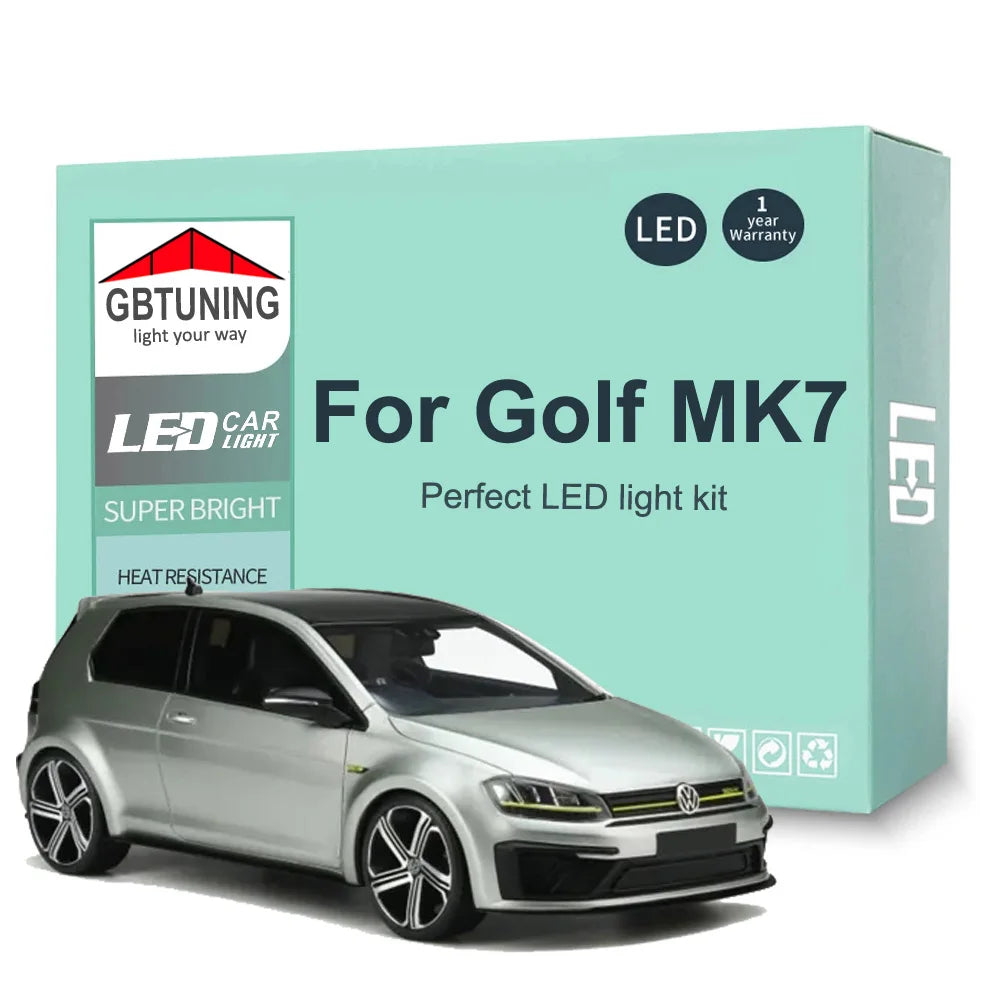13-Piece LED Interior Light Kit for VW Volkswagen Golf 7 MK7 VII GTI - Canbus Error-Free Bulbs | AUTOKITSHOP