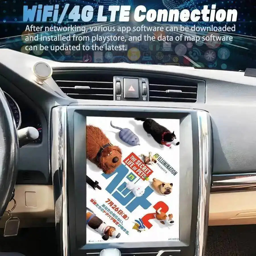 2DIN Android 14 GPS 4G WIFI Screen Stereo For TOYOTA REIZ 2012-2025 BT Navi Wireless Carpl
