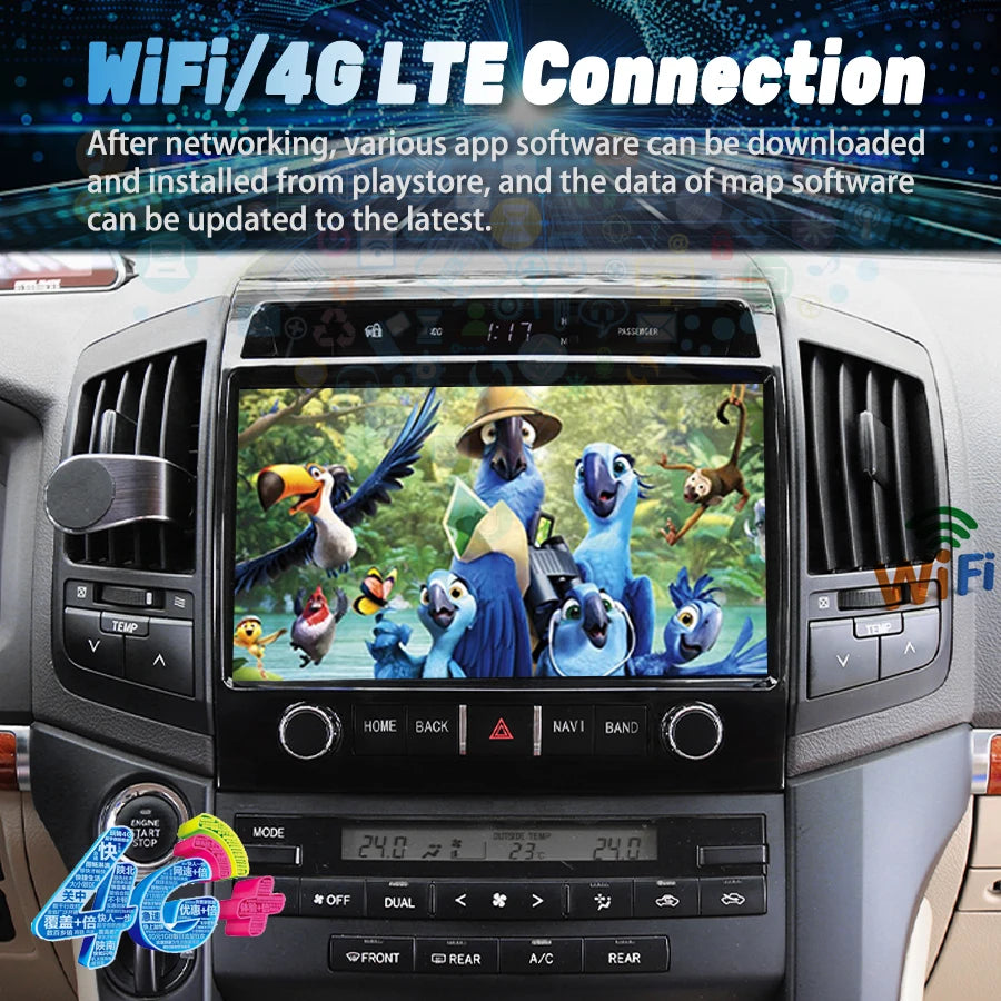 11.5inch For Toyota Land Cruiser LC200 LC300 2008-2015 Car Radio Touch Screen Carplay GPS