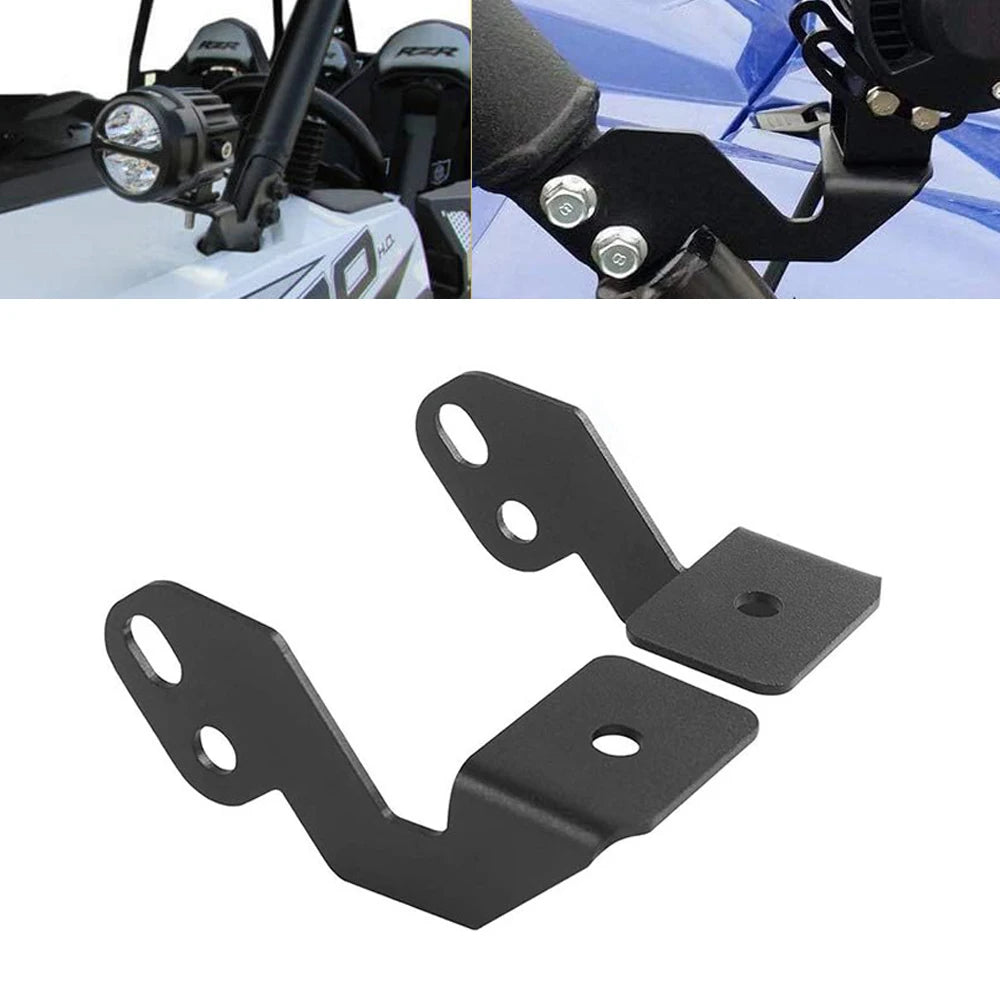 A-Pillar Led Work Working Pod Lights Mounting Brackets for Polaris RZR XP 900 1000 - Automotive LED Light