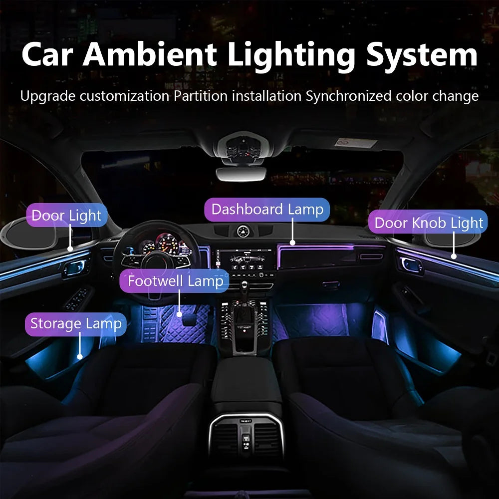 64 RGB - Ambient Light - Car Interior Lighting | AUTOKITSHOP