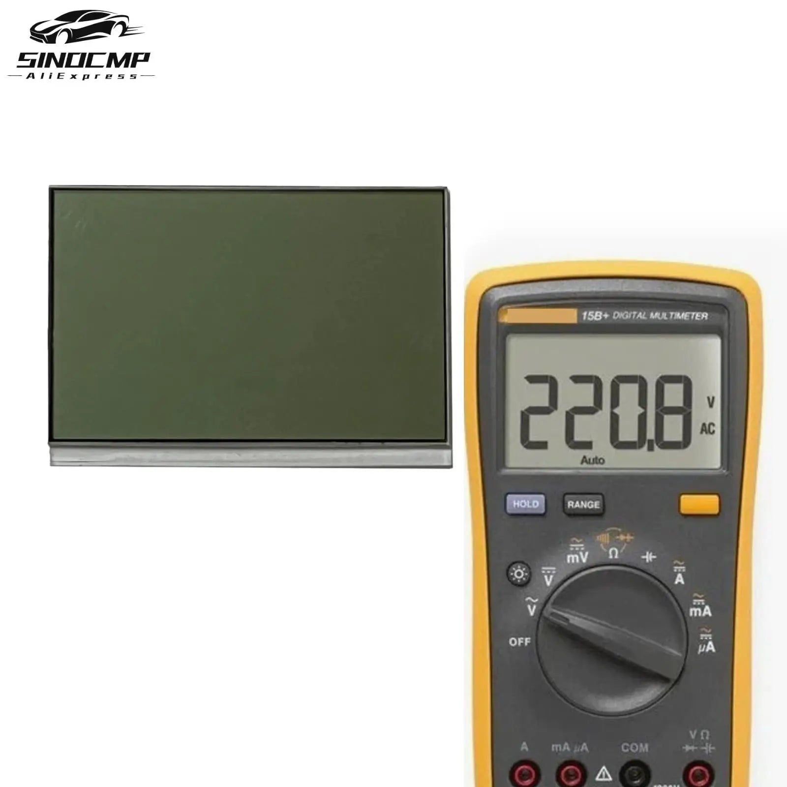 LCD Display Screen For Fluke15B+ 17B+ 18B+ 12E+ Handheld Digital Multimeter Tester Screen