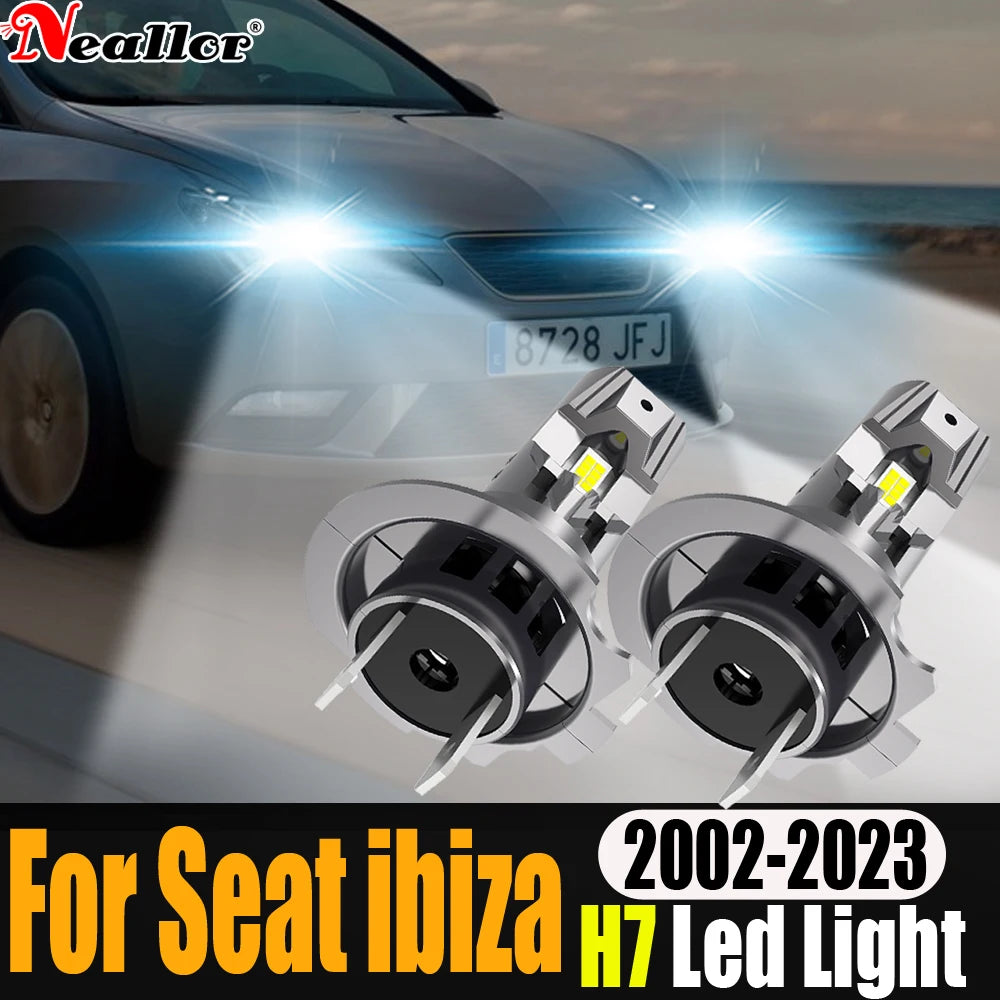 2x H7 Led Canbus No Error Headlight Vehicles 360 ° Car Bulbs 12v Moto Diode Lamps High Pow