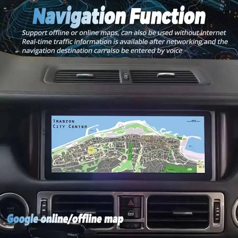 Android 15 Navirider 10.25Inch Multimedia Video Player For Land Range Rover V8 L322 2002-2