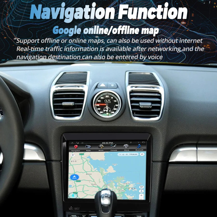 Navirider Carplay Android 15 Car Radio For Porsche Cayman Boxster 911 2014-2017 Stereo GPS | AUTOKITSHOP