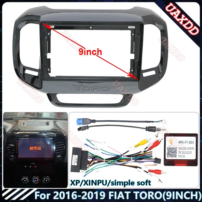 Car MP5 Radio Android Stereo Harness Screens Accessories Navigation Dashboard Cables Frame