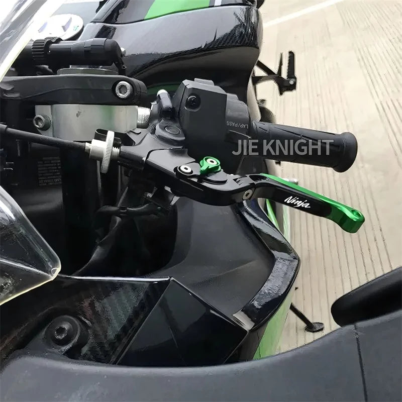 For NINJA Ninja 250/300/400 2008-2021 2022 Motorcycle CNC Foldable Extendable Brakes clutch leve - Automotive LED Light