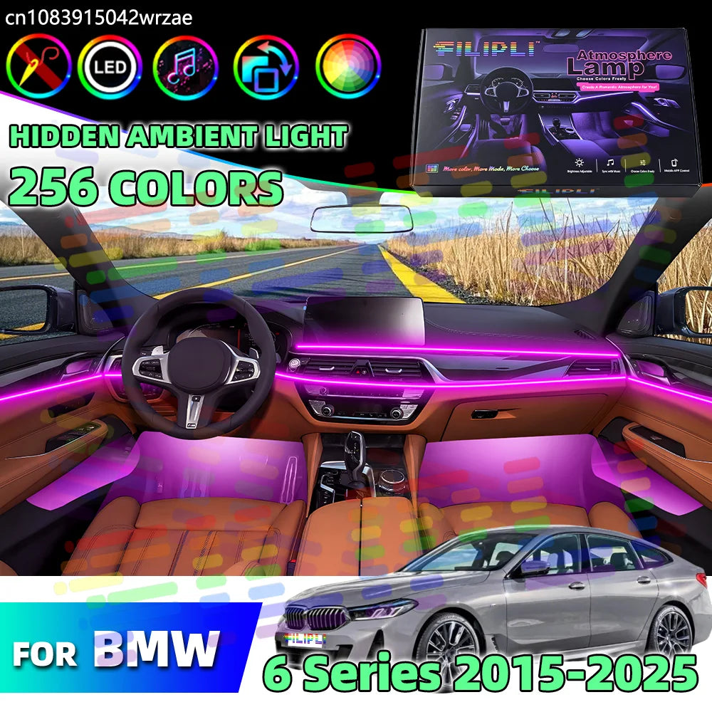 64 RGB - Neon Strip - for BMW G32 - Car Interior Lighting | AUTOKITSHOP