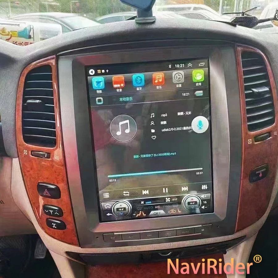 Android 15 12.1'' Bluetooth For Toyota Land Cruiser 100 Sahara lc100 2006-2011 Radio Scree