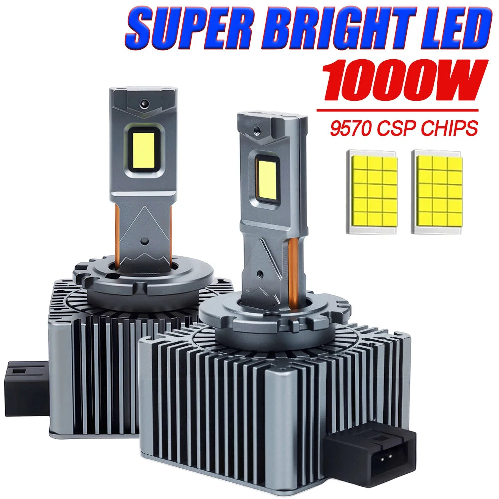D1S D3S D2S D4S LED CANBUS No Error Headlight Bulbs Xenon D1R D3R D2R D4R D8S UPGRADE CSP