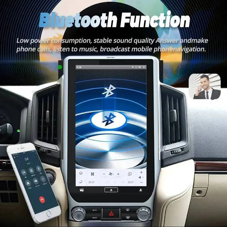 1920*1080 AHD Screen Android 15 Carplay For Toyota Land Cruiser 200 2016 2017 2018 Stereo