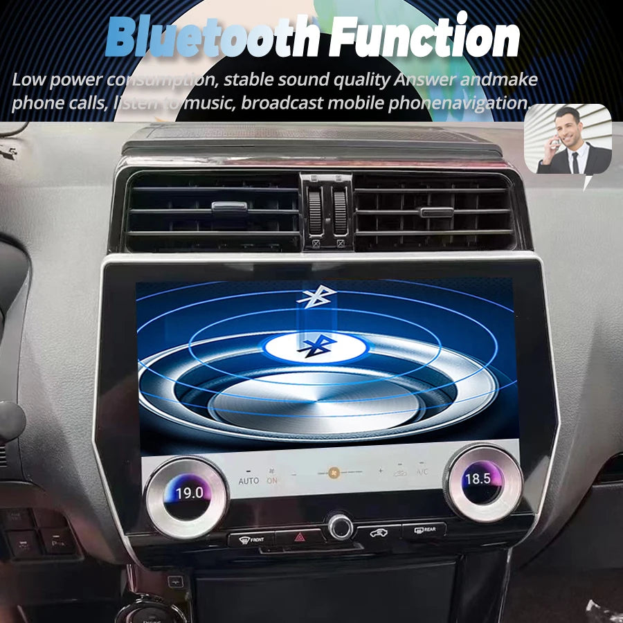 AHD Carplay BT Android 13 Navirider 11.6inch Car Radio QLED Car Multimídia Player HU For T