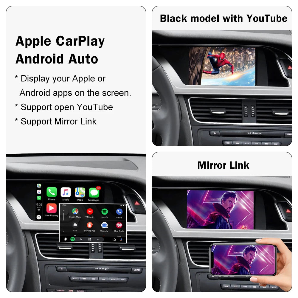 Wireless Carplay for Audi A4 B8 A5 Q5 2009-2015, Support Carplay Android Auto AirPlay Mirr | AUTOKITSHOP
