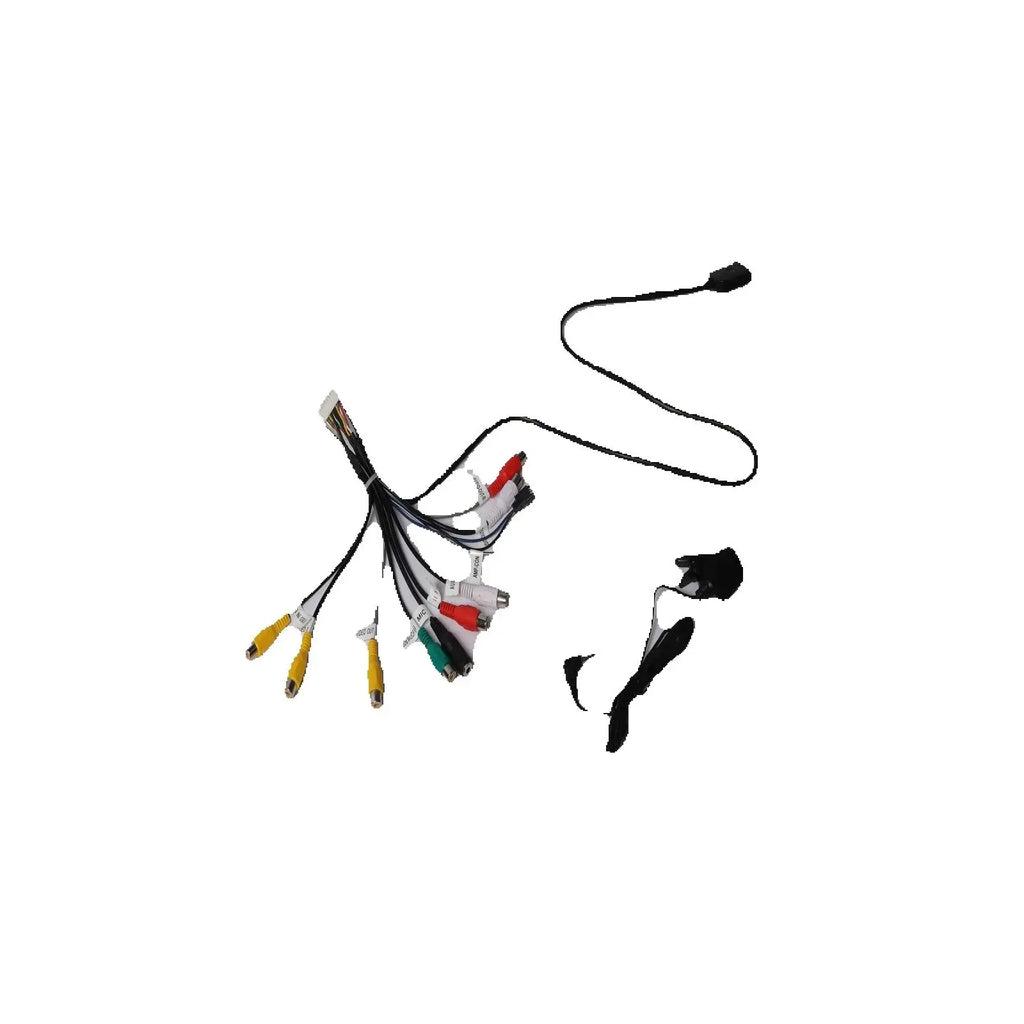 Car Android Radio 20 Pin RCA Output Cable and Microphone FOR Teyes Universal Adapter Car A