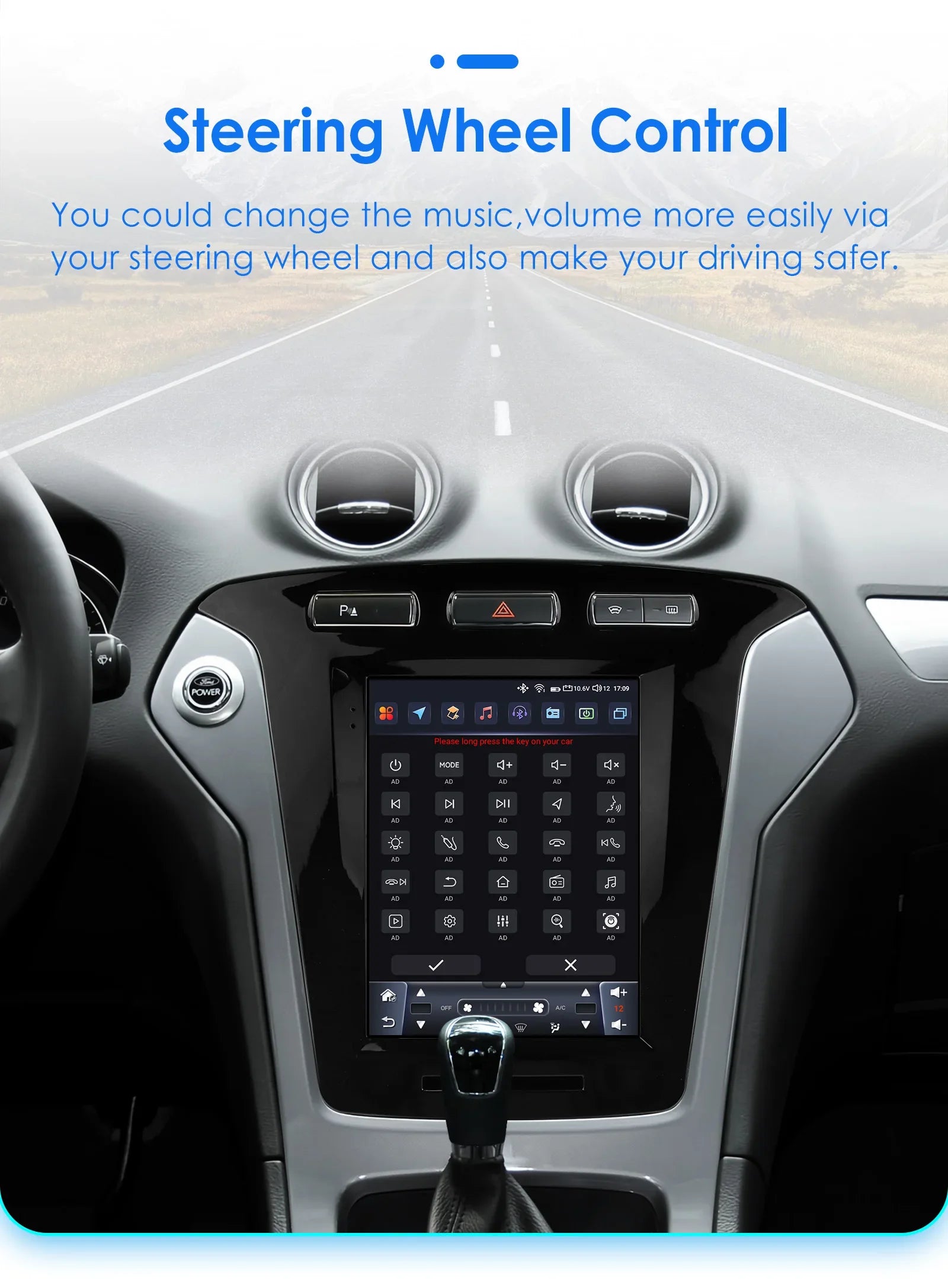 9.7"Android 13 Auto Car radio for Ford Mondeo mk4 Galaxy A/C 2011-2013 Multimedia player 4