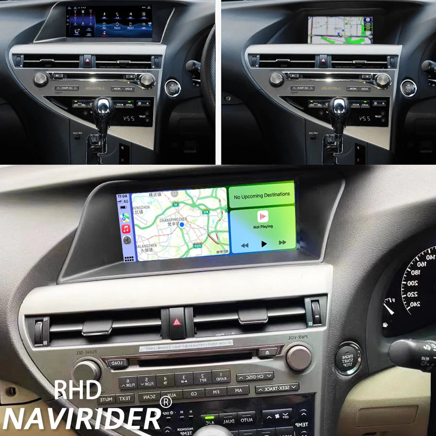 Android 15 CarplayGPS Navi BT 2Din RHD 10.25'' Screen Car Multimedia Video Player For LEXU
