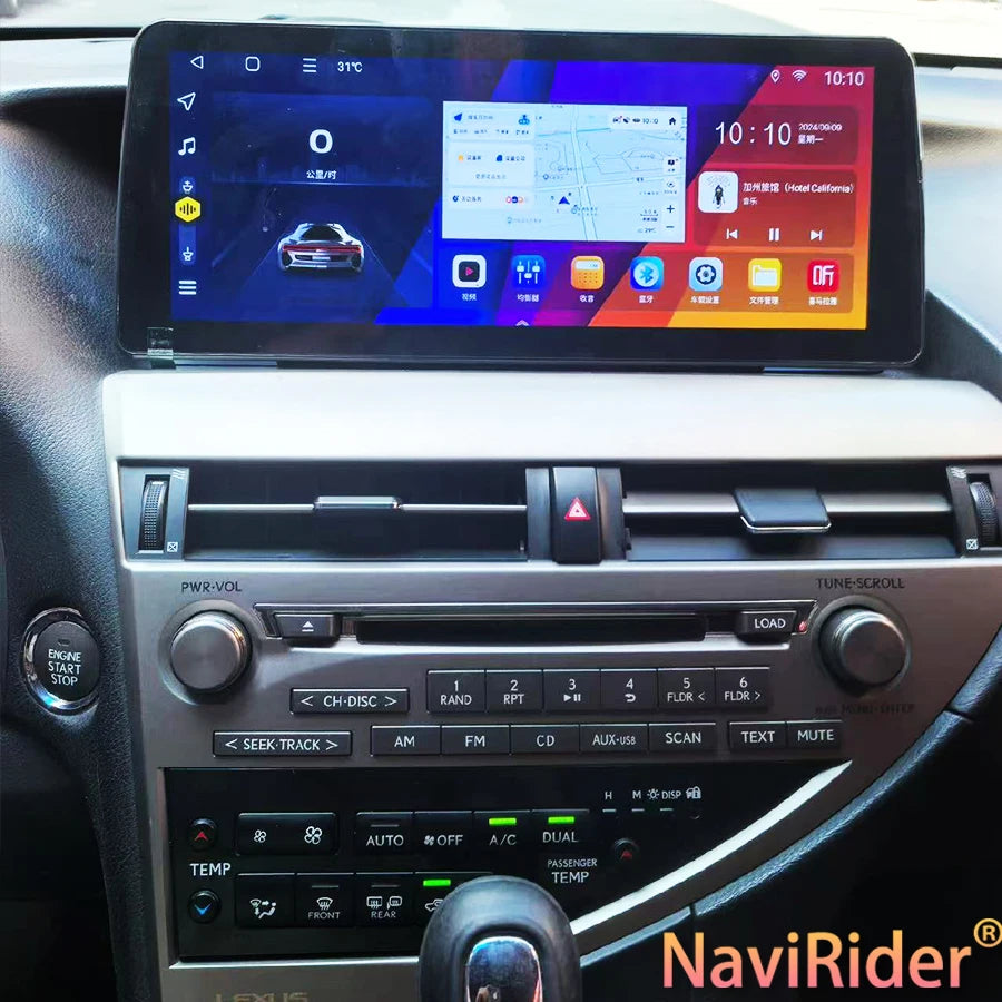 CarPlay Stereo Screen Built-in 360 For LEXUS RX270 RX300 RX350 2009-2015Car Multimedia Vid