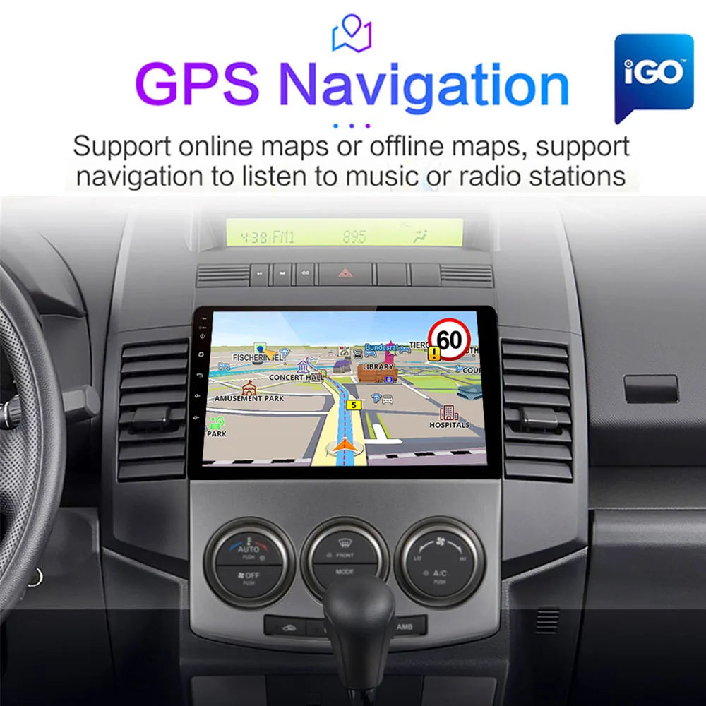 2 din For MAZDA 5 2005 2006 2007 2008 2009 2010 old Car Radio Multimedia Video player Navi