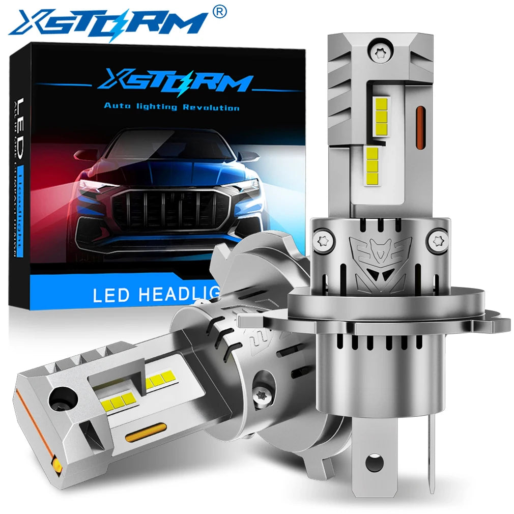 XSTORM H4 LED Headlight Bulbs 9003 HB2 Canbus High Low Beam Car Light 20000LM Turbo Led Di