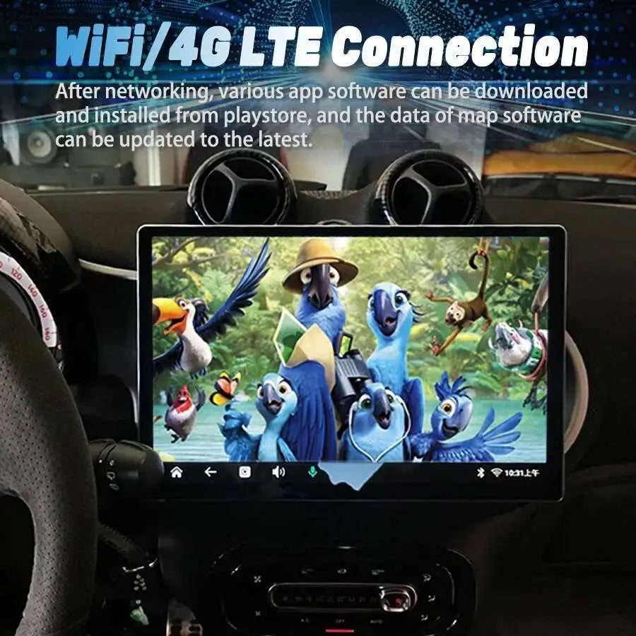 13.3" Touch Screen Car Radio For Benz Smart 453 Fortwo 2014-2020 Android 14 GPS Navigation