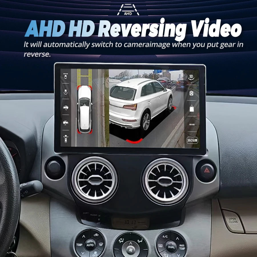 13.3inch Android 14 Screen For Toyota RAV4 RAV 4 2005-2013 Stereo Car Multimedia Video Pla