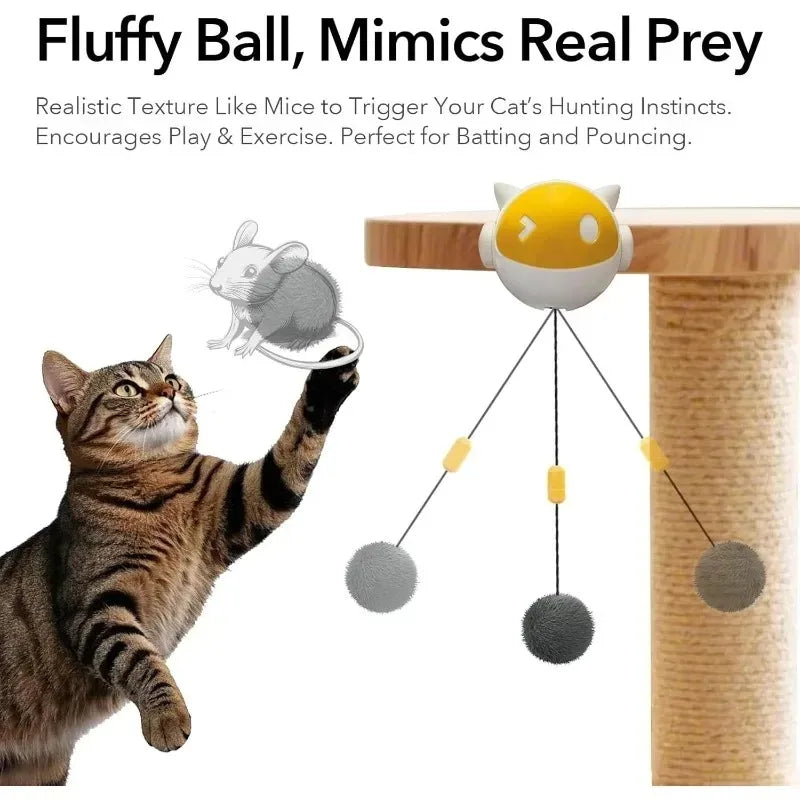 Can Be Raised and Lowered Hair Balls Electric Cat Balls New Interactive Cat Toys Pet Toys Self-h - Automotive LED Light
