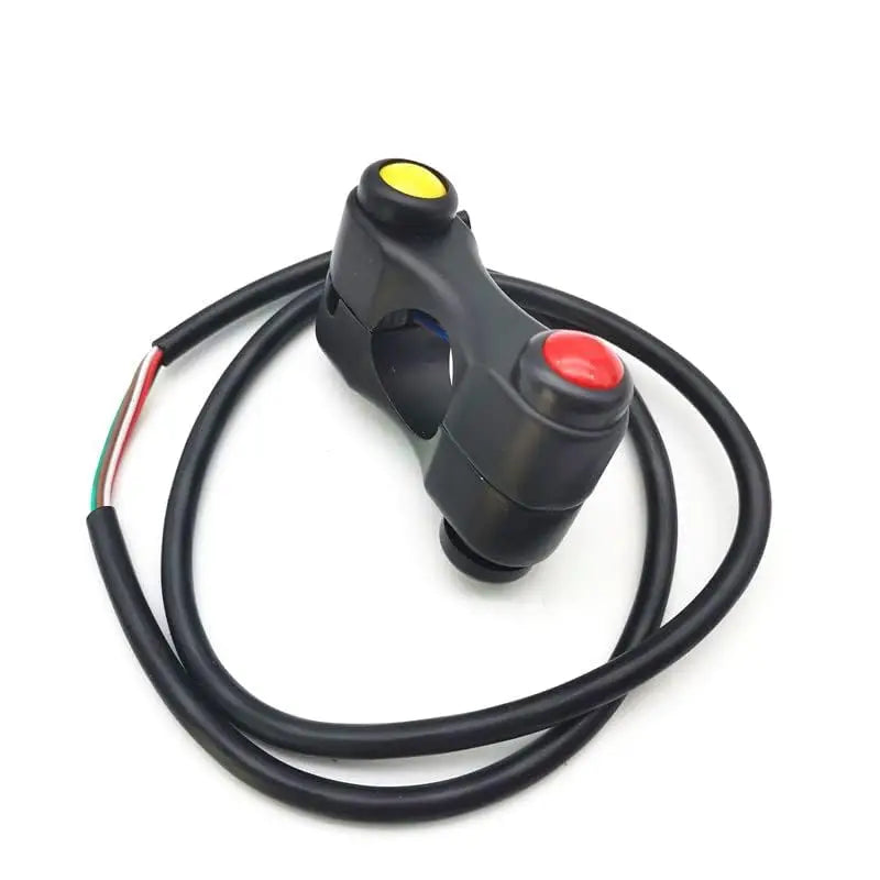 12v Aluminum Motorcycle 7/8" 22mm Handlebar Switches Headlight Brake Fog Lights Horn on of