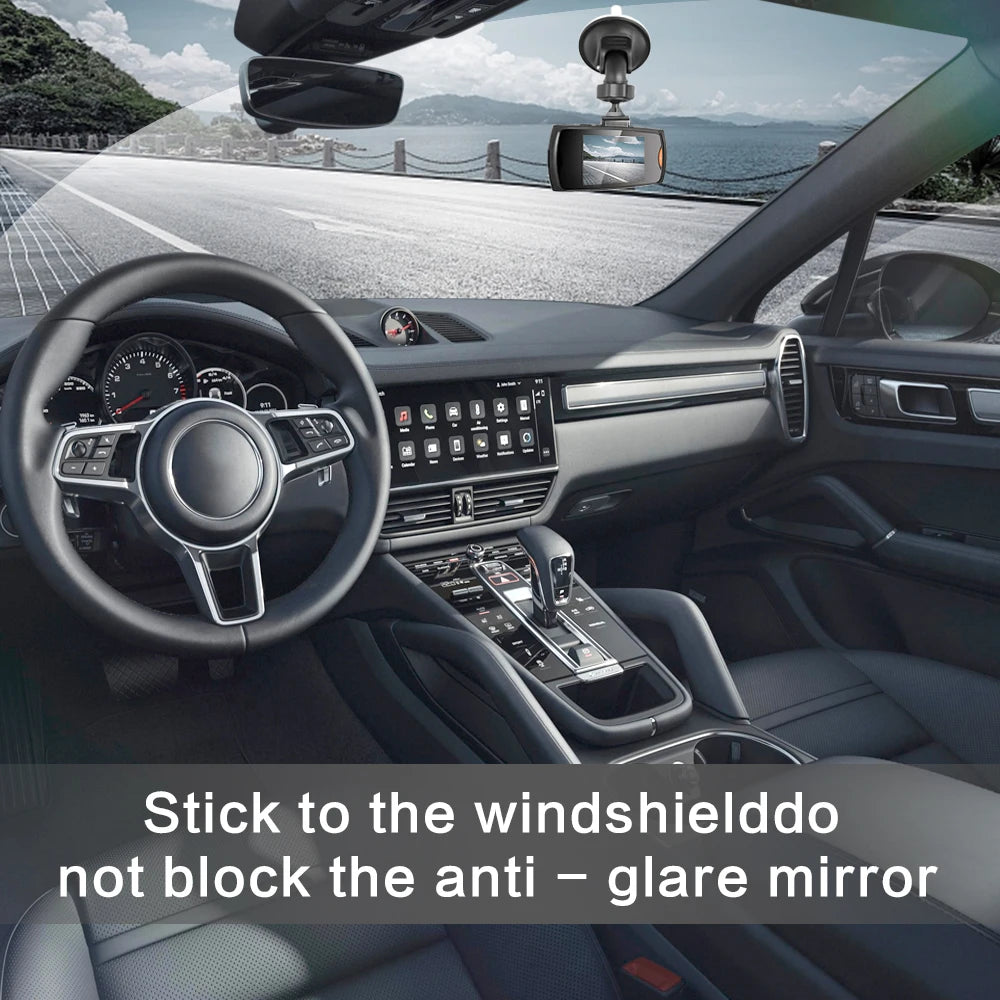 Full HD DVR dashboard camera, 1080P tachograph, driving recorder, cycle recording, night vision, wide Angle camera