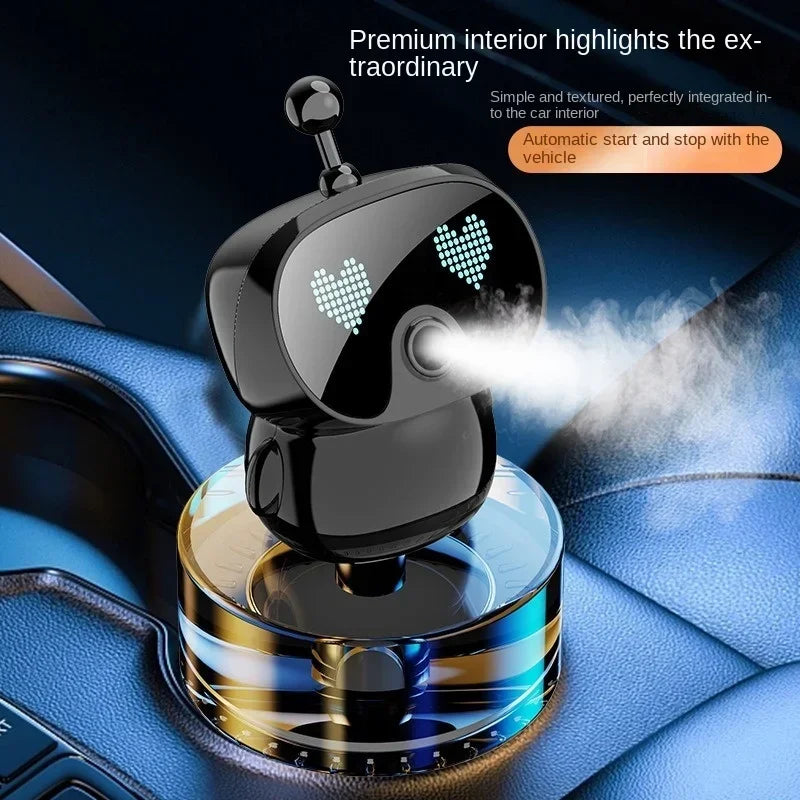 Car Fragrance Robot Intelligent Aromatherapy Machine Car Perfume Seat High-end Air Purification  - Automotive LED Light