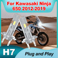 H7 Motorcycle Headlight Bulb 22000LM Super Bright For Kawasaki Ninja 650 2012-2016 2017 20