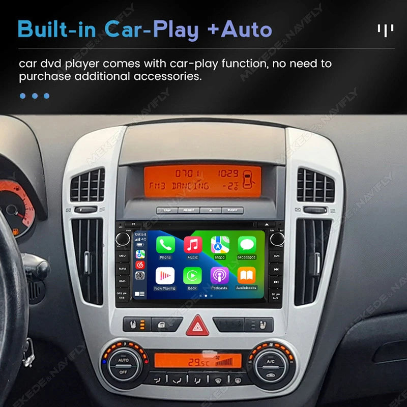 Wireless CarPlay Android Auto Multimedia Display Screen For KIA Ceed 2010 2011 2012 7inch