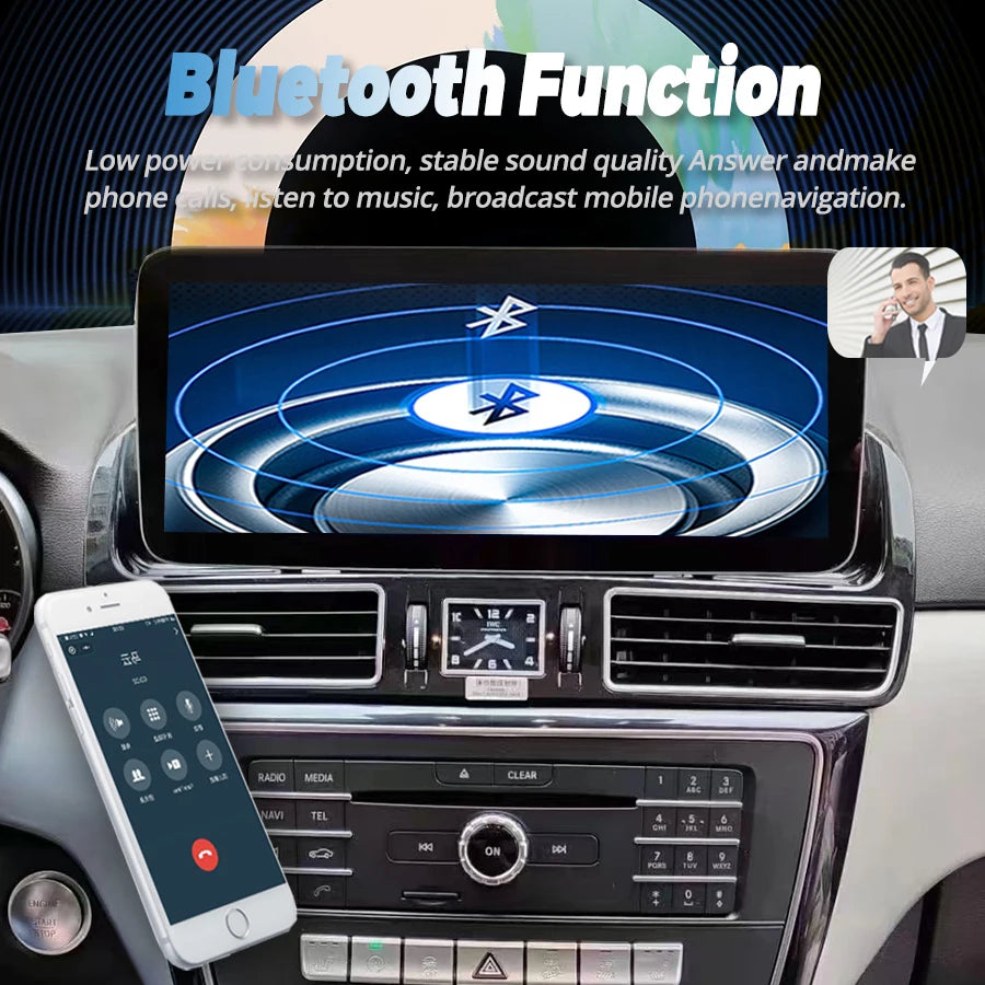Android Wireless Auto Radio CarPlay For Mercedes Benz ML GL GLE GLS W166 W167 C292 Car Mul