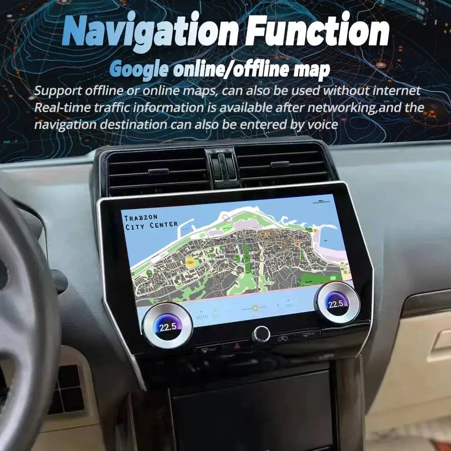 Radio Android Screen Autoradio GPS 11.6inch For Toyota Land Cruiser Prado 150 2010-2022 Ca | AUTOKITSHOP