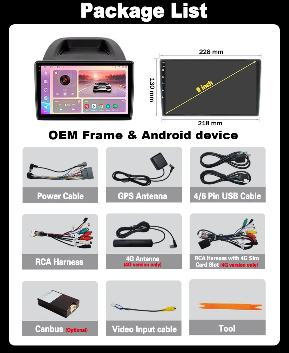 Android 16 Carplay For Ford EcoSport Eco Sport 2017 2018 2019 2020 - 2023 Multimedia Stere