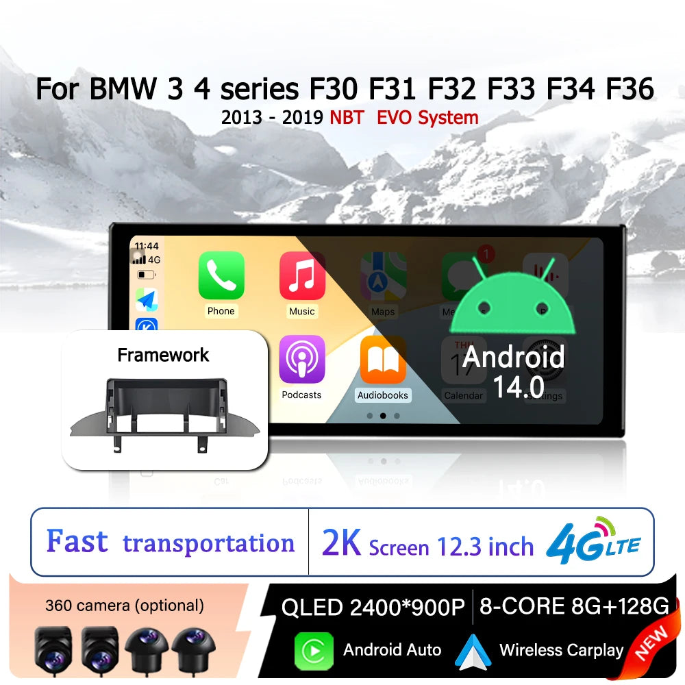 Car Intelligent Multimedia Touch Display for BMW 3 4 series F30 F31 F32 F33 F34 F36 2013-2