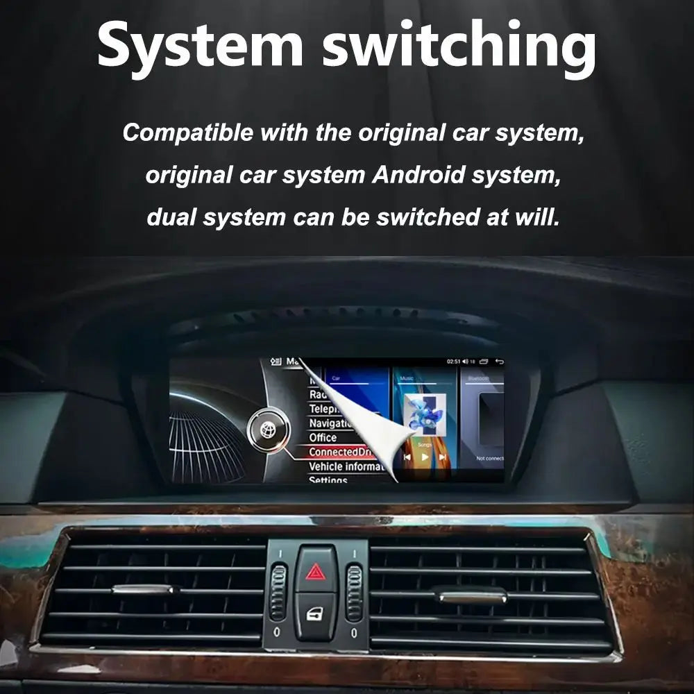 Wireless CarPlay Android 16 Car Multimedia Radio For BMW 5 3 Series E60 E61 E62 E63 E90 E9