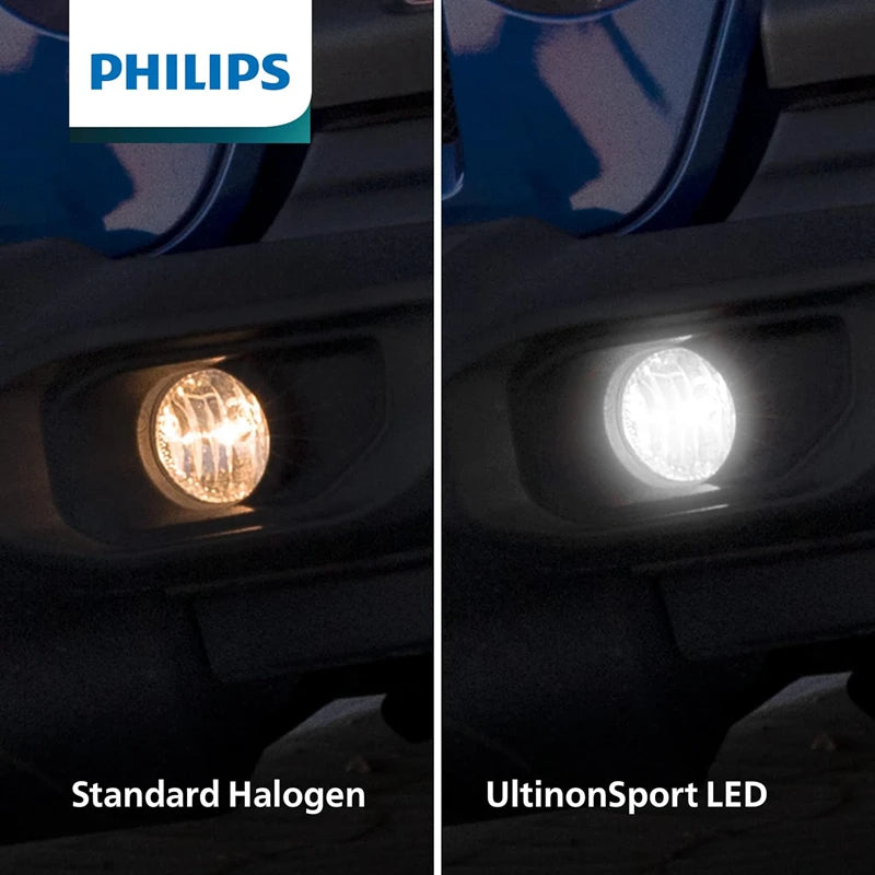 Philips LED H1 Ultinon Pro3015 12V/24V 6000K Bright White Auto Headlight LED Lamps, 2x