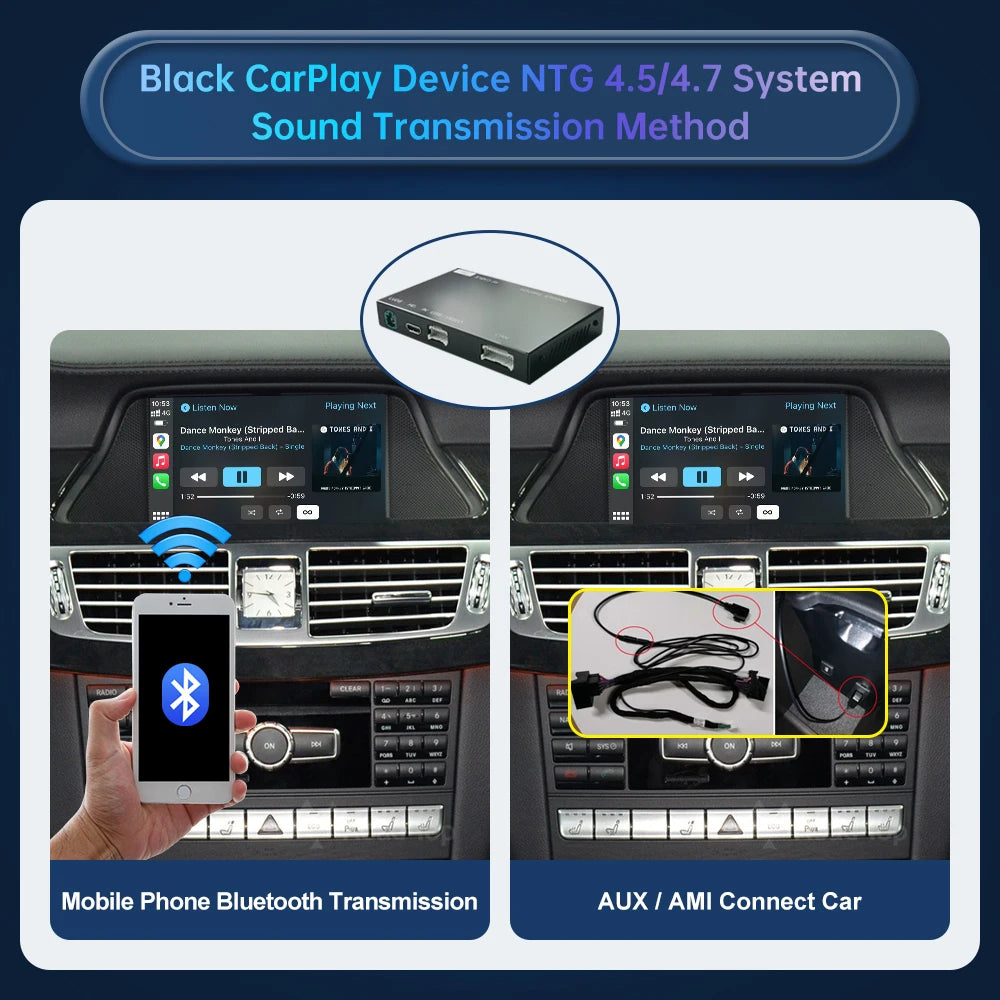 Road Top Wireless CarPlay Android Auto for Mercedes Benz CLS W218 NTG4.5/NTG4.7 2011-2015, | AUTOKITSHOP