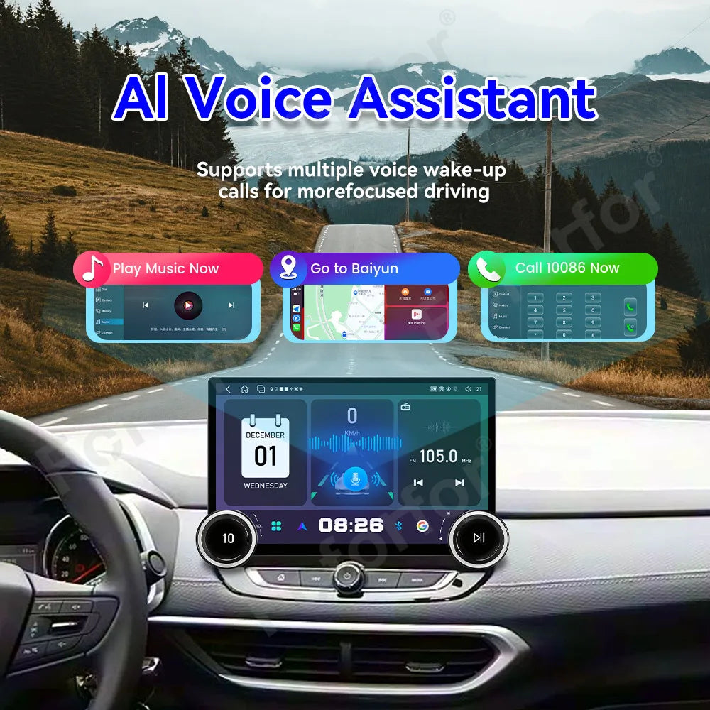 Premium Upgrade Car Media 11.5 Inch Android 15 HD Touch Screen Wireless CarPlay GPS Navi R