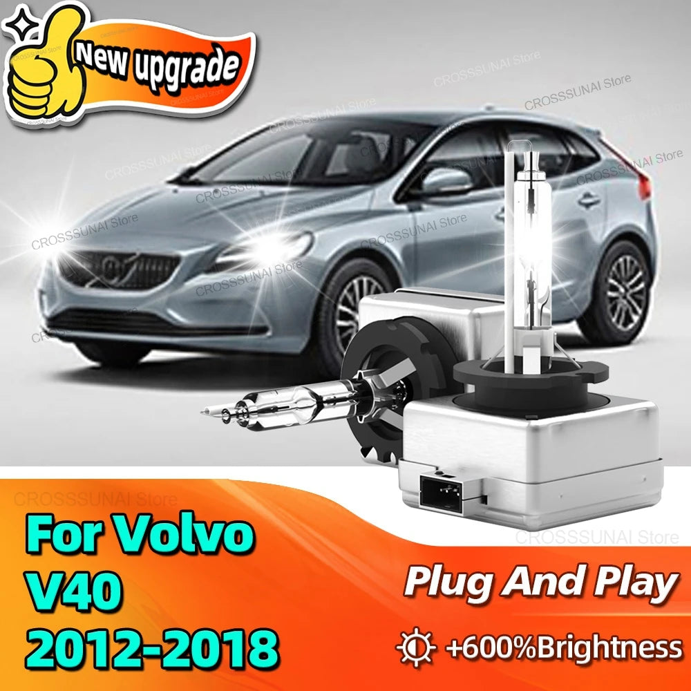 HID Xenon Headlight Bulb 6000K D3S Car Light 35W High Quality For Volvo V40 2012 2013 2014