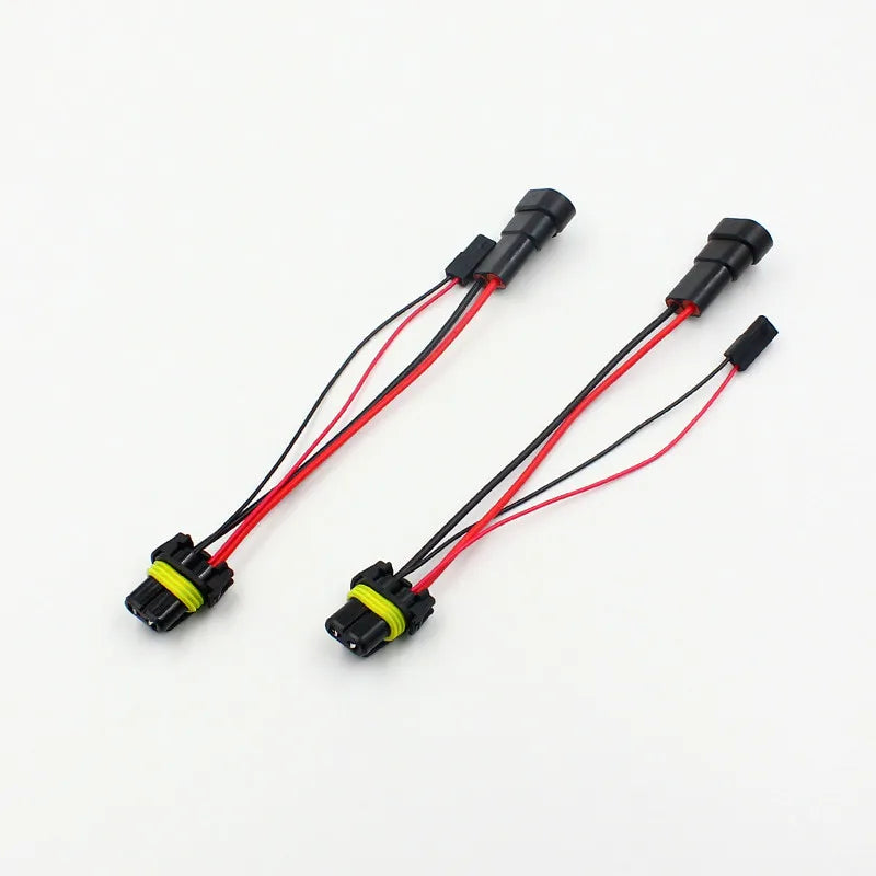Rockeybright 2pcs 9005 HB3 9006 HB4 High Beam HID Bi-xenon Adapters for the H1 or D2S HID