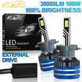 TOAUTP H7 LED Headlight H4 H1 H11 H3 9005 9012 LED Light Bulbs for Car 100W 30000LM Headli