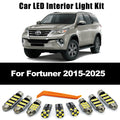 8Pcs Car Bulbs For Toyota Fortuner 2015 2016 2018 2019 2020 2021 2022 2023 2024 2025 LED Interio - Canbus LED Car Light