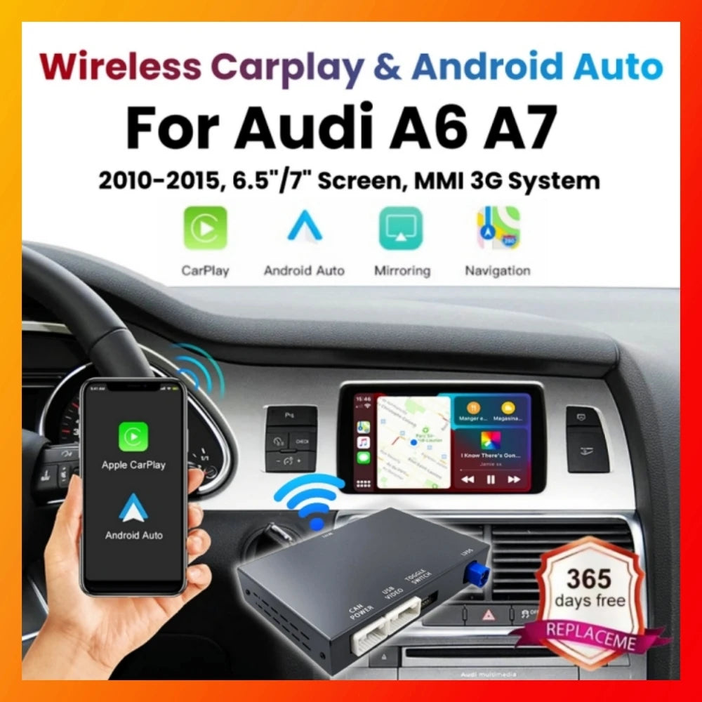 ANYFAR Wireless CarPlay For Audi A6 Q7 2009-2015 MMI 3G Android Auto Mirror Link AirPlay R | AUTOKITSHOP