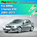 2/4Pcs High Power Headlight Car LED Lights Bulbs 160W Plug and Play For BMW 3 Series E90 2
