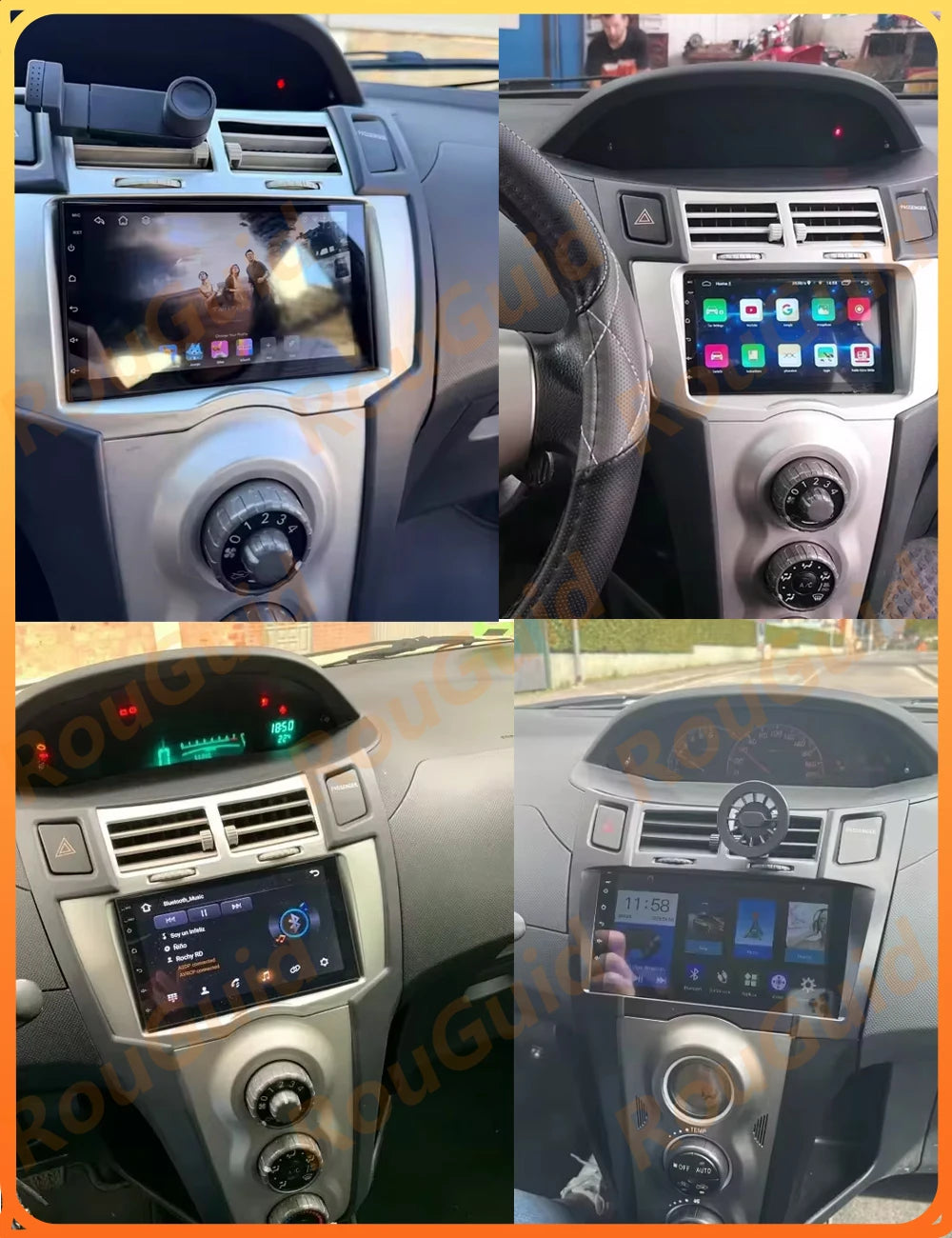 Carplay Android 16 For Toyota Yaris 2005 2006 2007 2008 2009 2010 2011 Multimedia Player B | AUTOKITSHOP