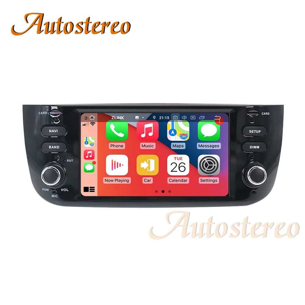 Carplay For Fiat/Linea/Punto EVO 2009-2016 Android 13 Car DVD Player GPS Navigation Stereo
