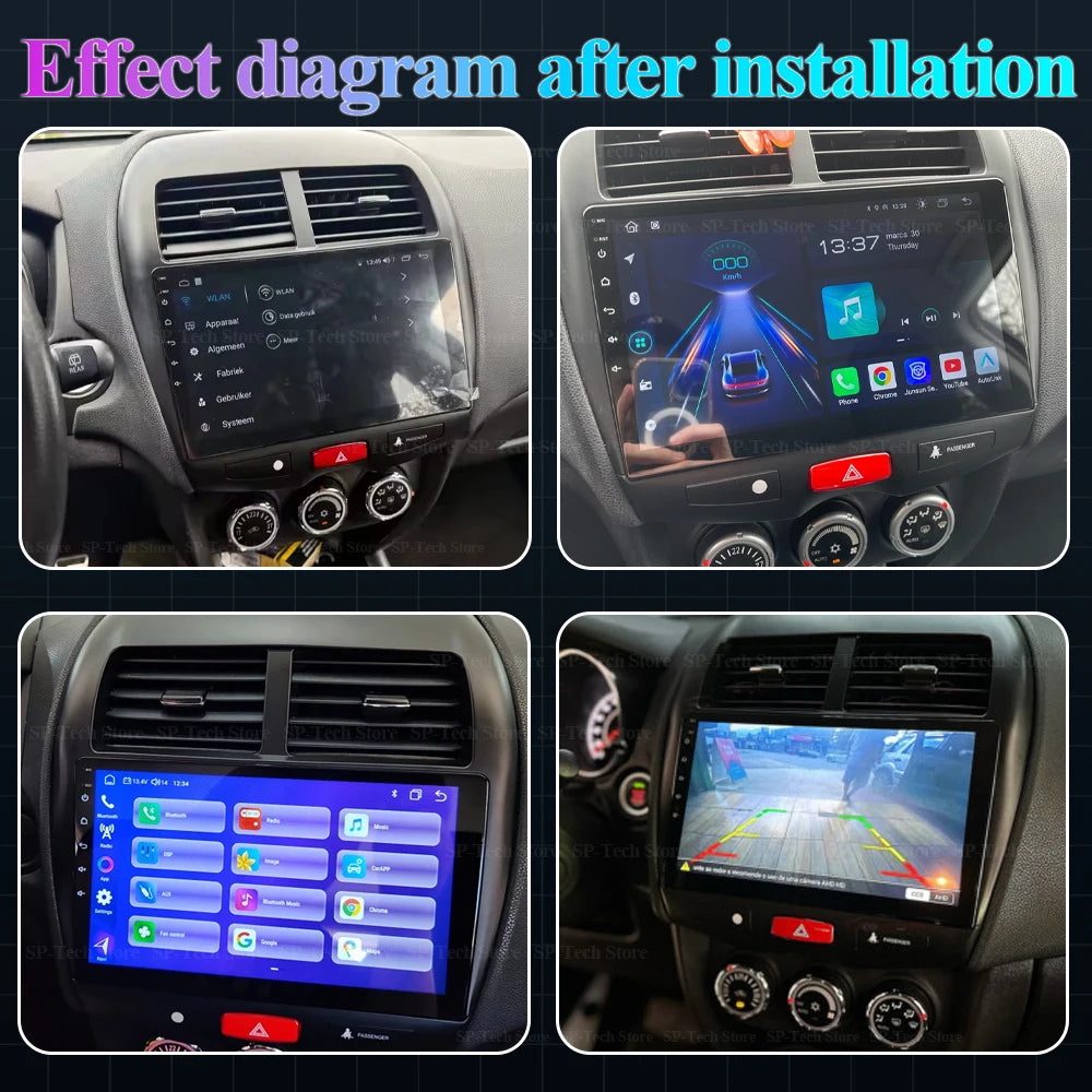 Android 16 For Mitsubishi Asx 2010-2014 2015 2016 Android Car Radio Multimedia Video Playe | AUTOKITSHOP