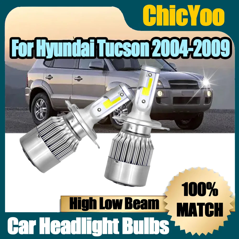 6000K High Low Beam H4 Car Headlight 120W Auto Headlamp Car Light 12V 24V For Hyundai Tucs
