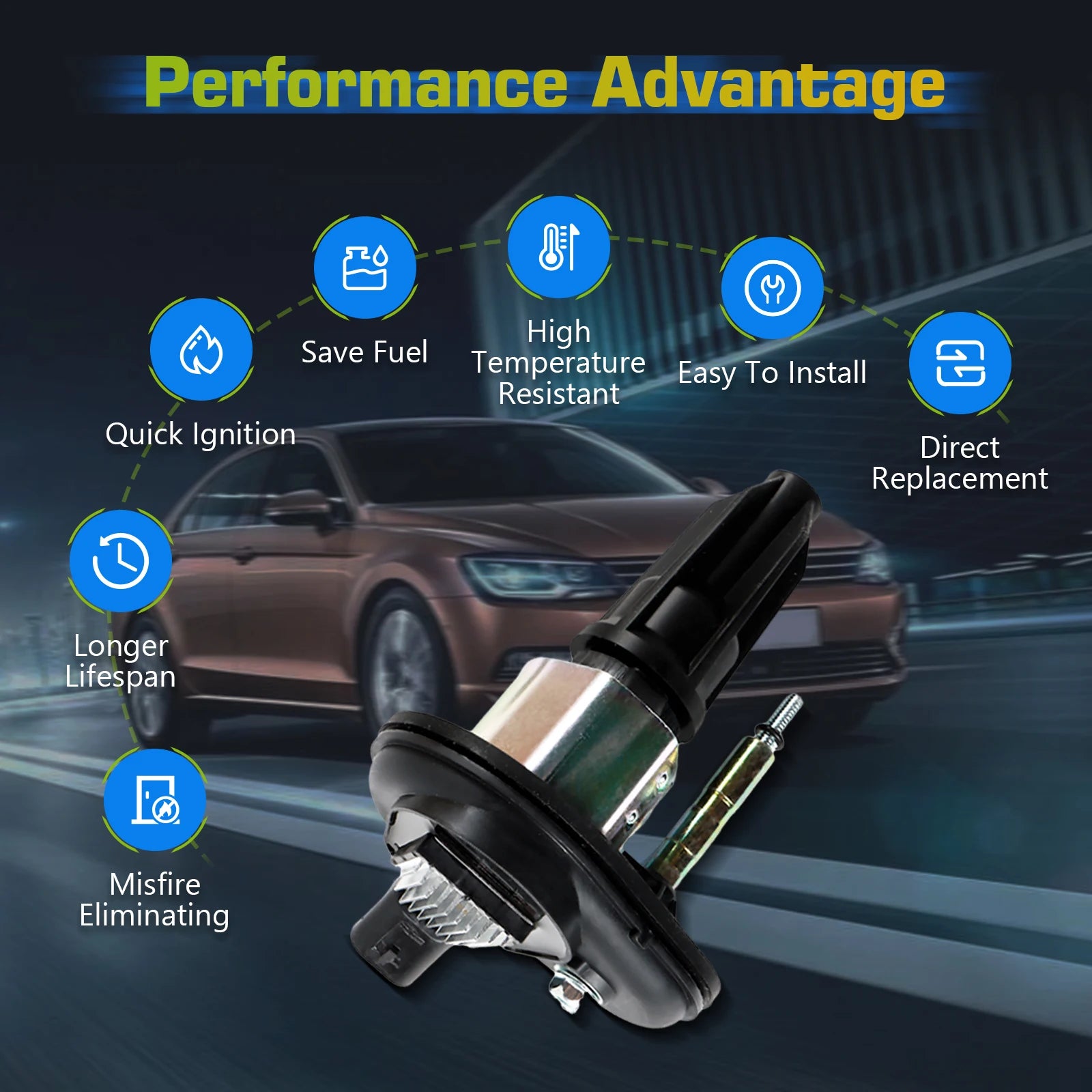 Ignition Coils For Cassette 02-05 Chevy Trailblazer Canyon Envoy GMC UF303 C1395 5c1392 E2